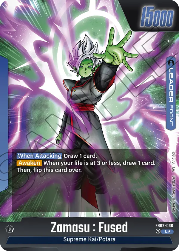 Zamasu : Fused // Zamasu : Fused FB02-036 Vorder & Rückseite Holo EN