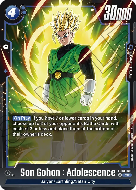 Son Gohan : Adolescence FB03-039 Holo EN