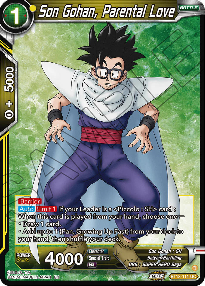 Son Gohan, Parental Love BT18-111 Holo EN