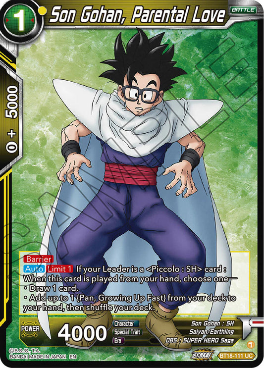 Son Gohan, Parental Love BT18-111 Holo EN
