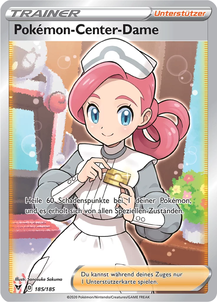 Pokémon-Center-Dame 185/185