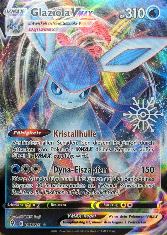 Glaziola VMax 041/203 Schneeflocke Holo