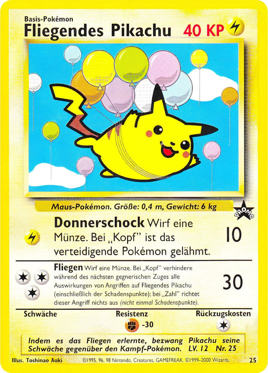 Fliegendes Pikachu 25 Promo