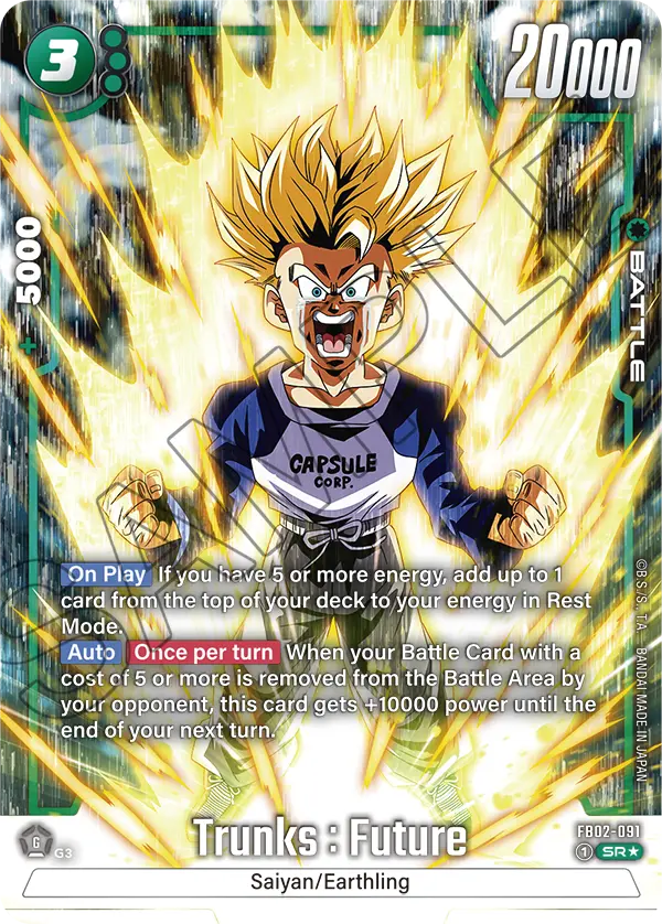 Trunks : Future FB02-091 Holo EN