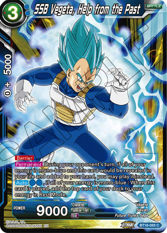 SSB Vegeta, Help from the Past BT18-055 Holo EN