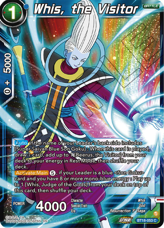 Whis, the Visitor BT18-053 Holo EN